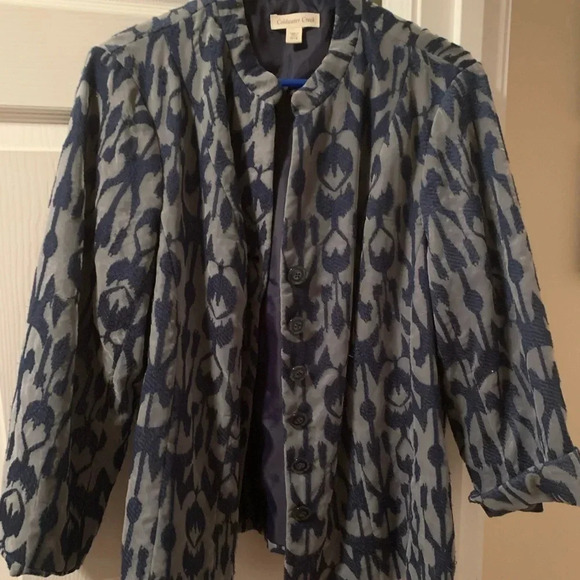 Coldwater Creek XL jacket. Blue - Picture 1 of 4